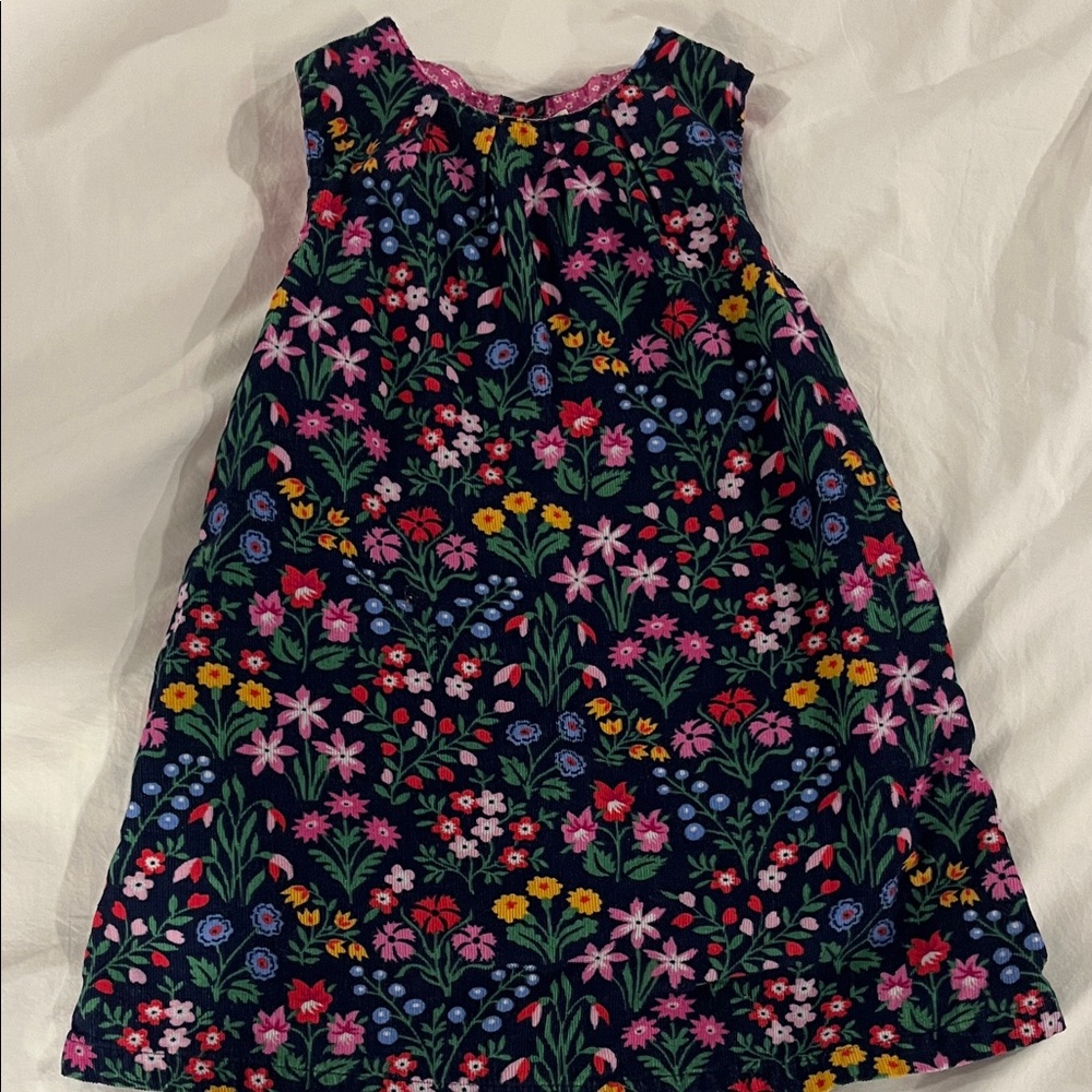 JoJo Maman Bebe Floral Kids Dress - Navy/Floral size 4-5